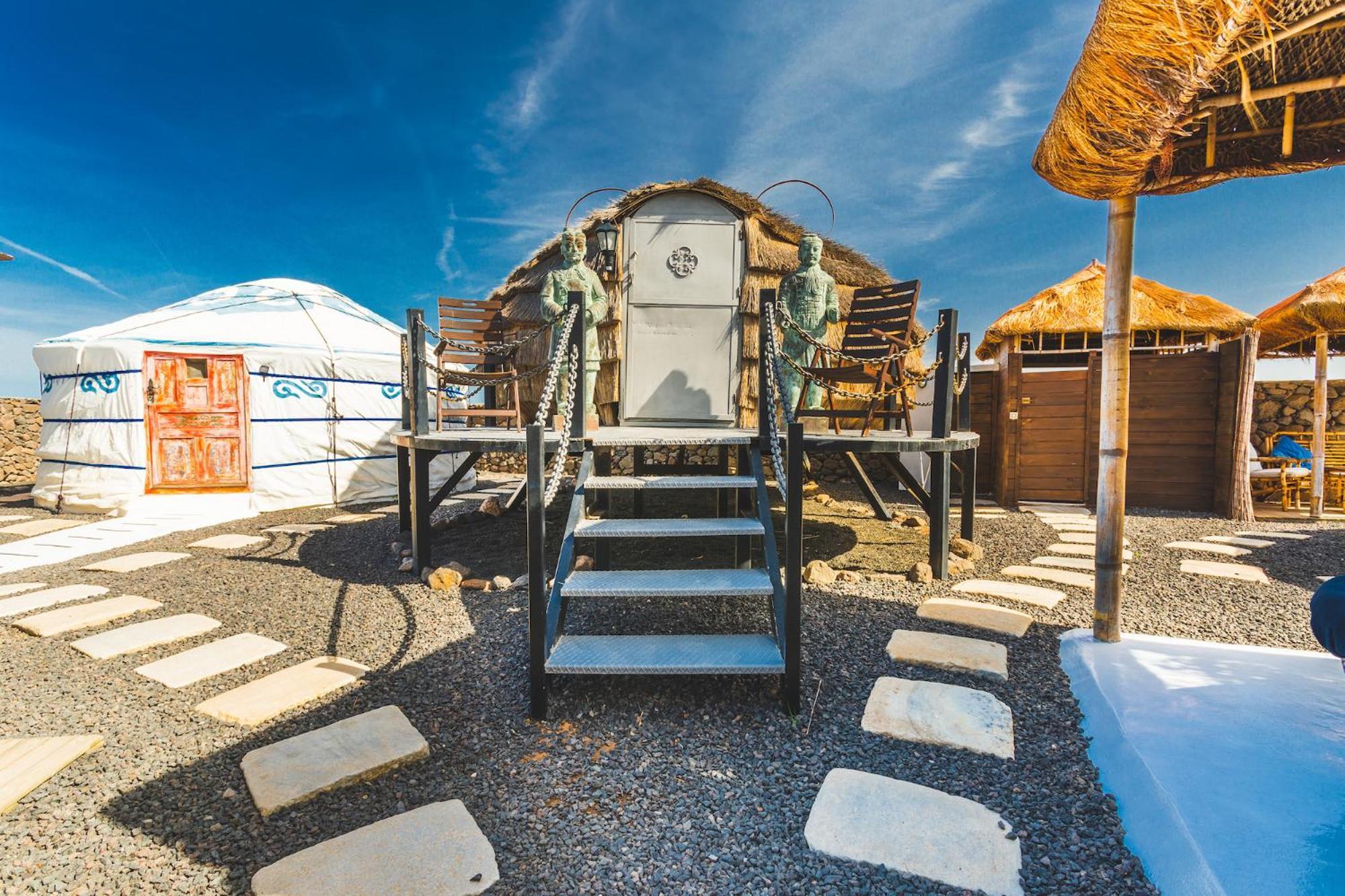 Finca De Arrieta Village - Yurts And Stone Cottages - Shared Pool - Walking Distance To Arrieta Beach - Off Grid Tabayesco ภายนอก รูปภาพ